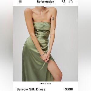 Reformation Barrow Silk dress 2